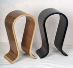Soporte para Audífonos en Madera Sólida - Diseño Contemporáneo Nogal